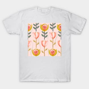 Garden of enchanted flowers pink T-Shirt